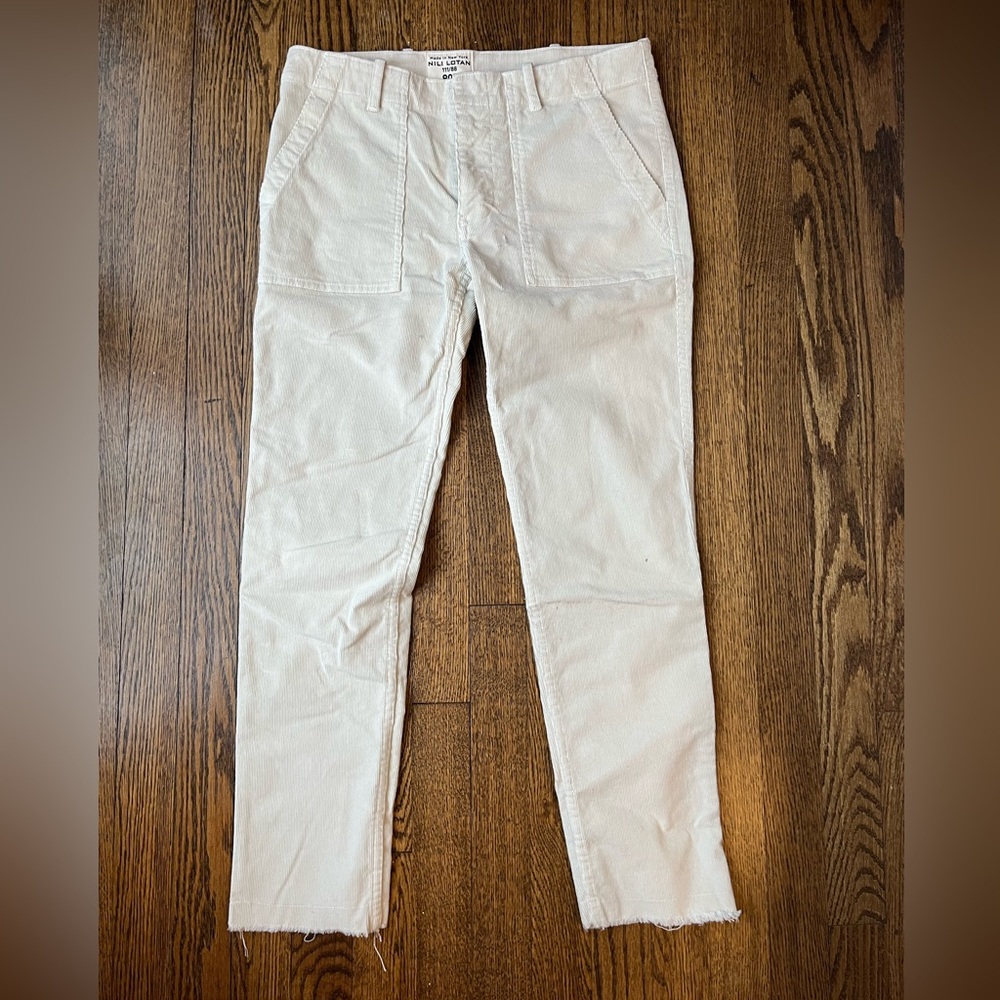 Nili Lotan Cropped Cotton Pant